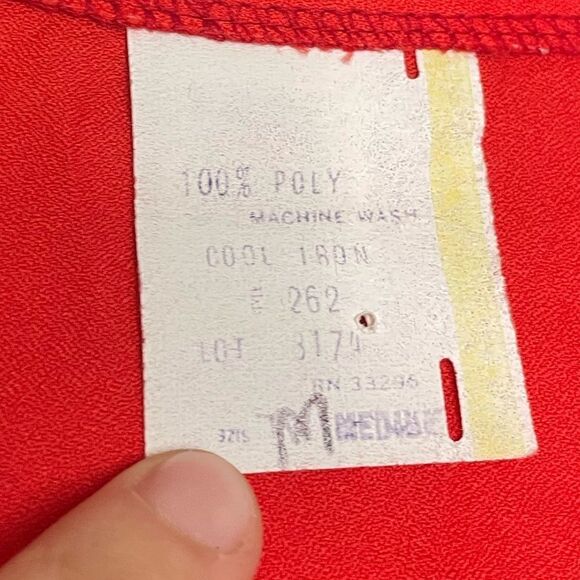 The International Ladies Garment Workers Union Vintage Red Blouse - Picture 9 of 13